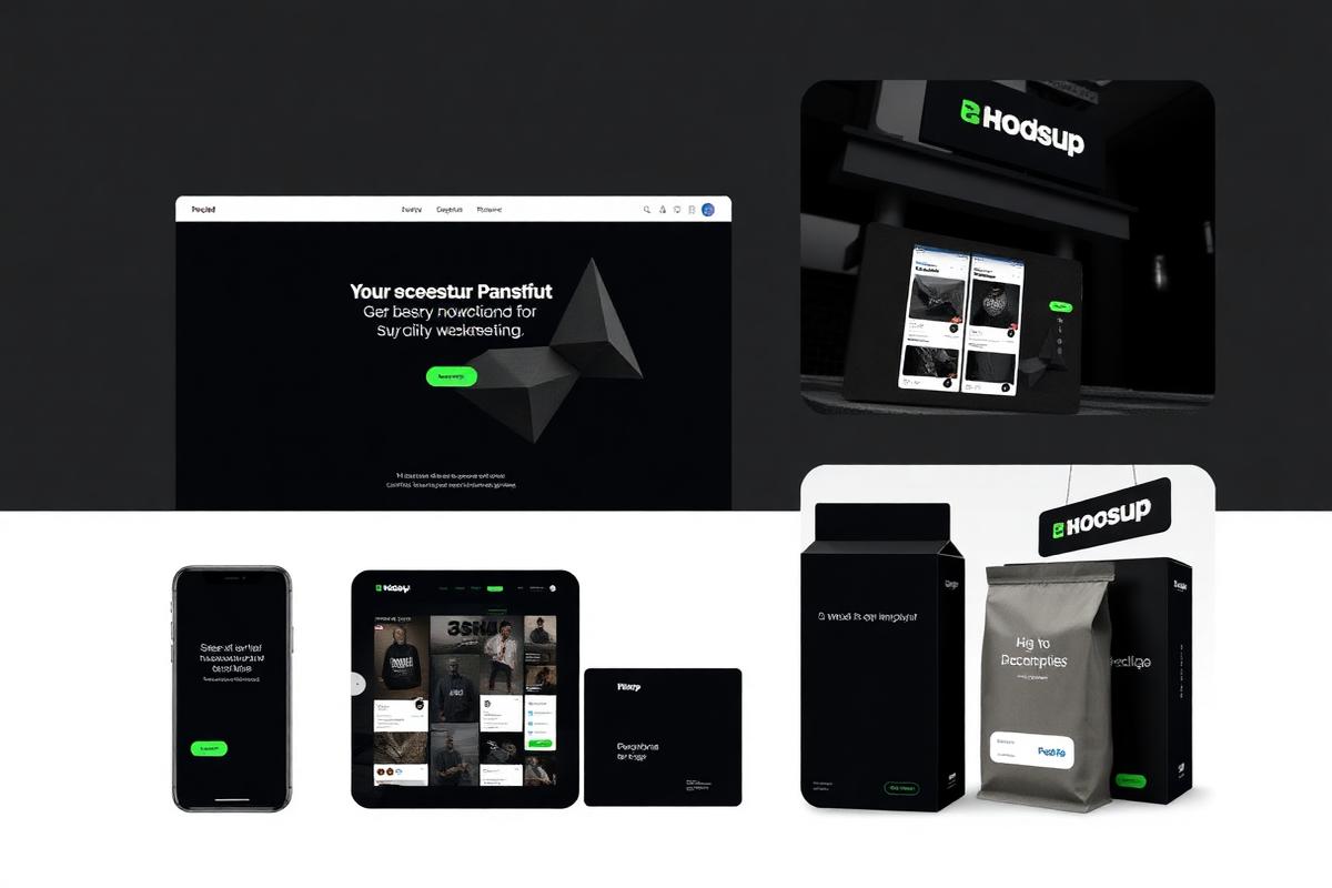 Consistent brand identity applied across website, mobile app, packaging and signage