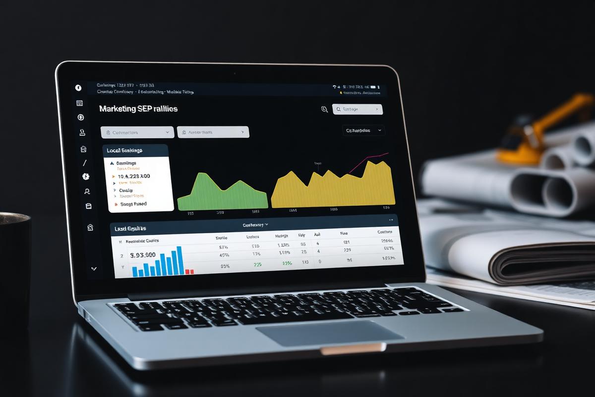 Local SEO and lead enquiry dashboard for a fire protection company
