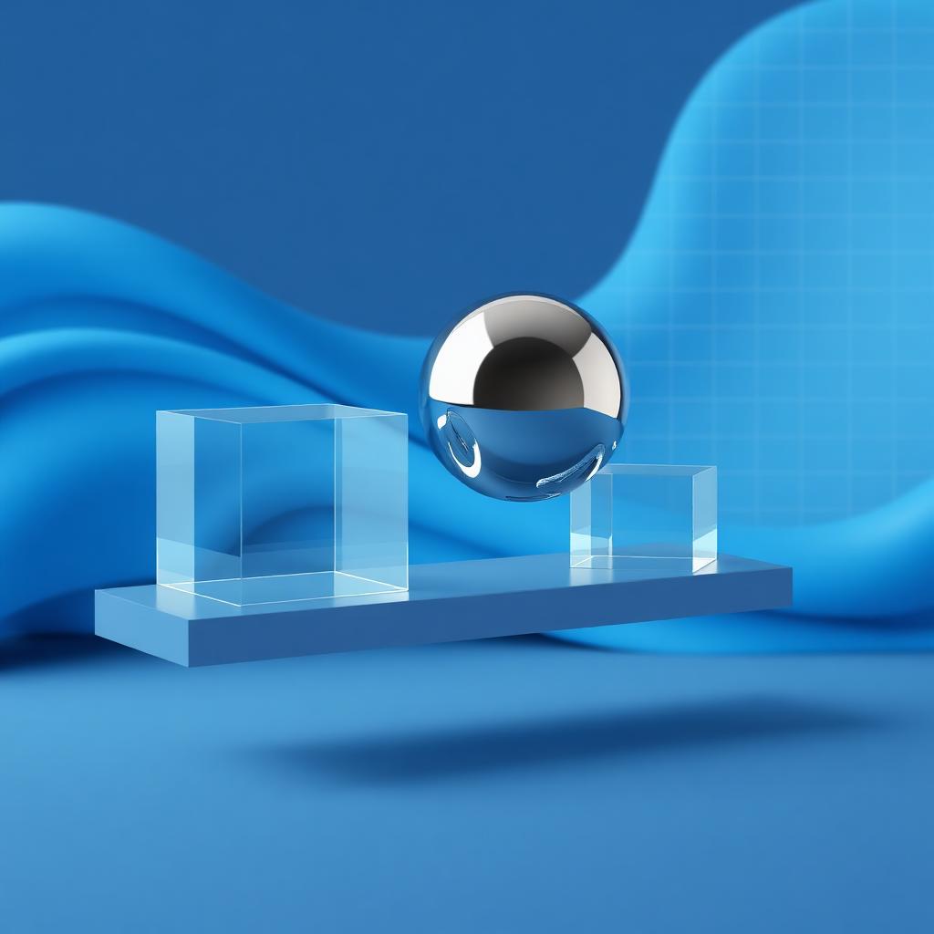 Abstract 3D visualization of balanced growth